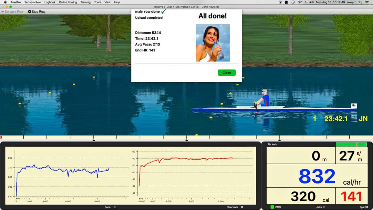 apple watch indoor rowing