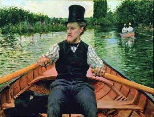 gustave-caillebotte-Oarsman-in-a-Top