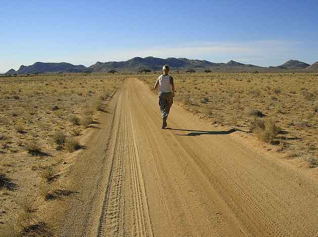 running-in-a-desert