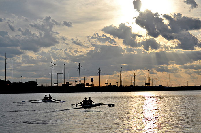 two pieces but not online rowing